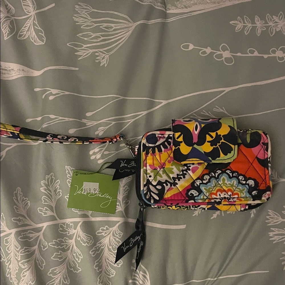 Vera Bradley Colorful Floral Wristlet